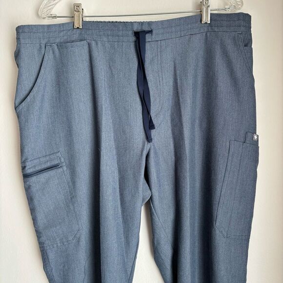 Figs Women’s  Skinny Scrub pants limited edition denim blue size XL! EUC! - Picture 5 of 14